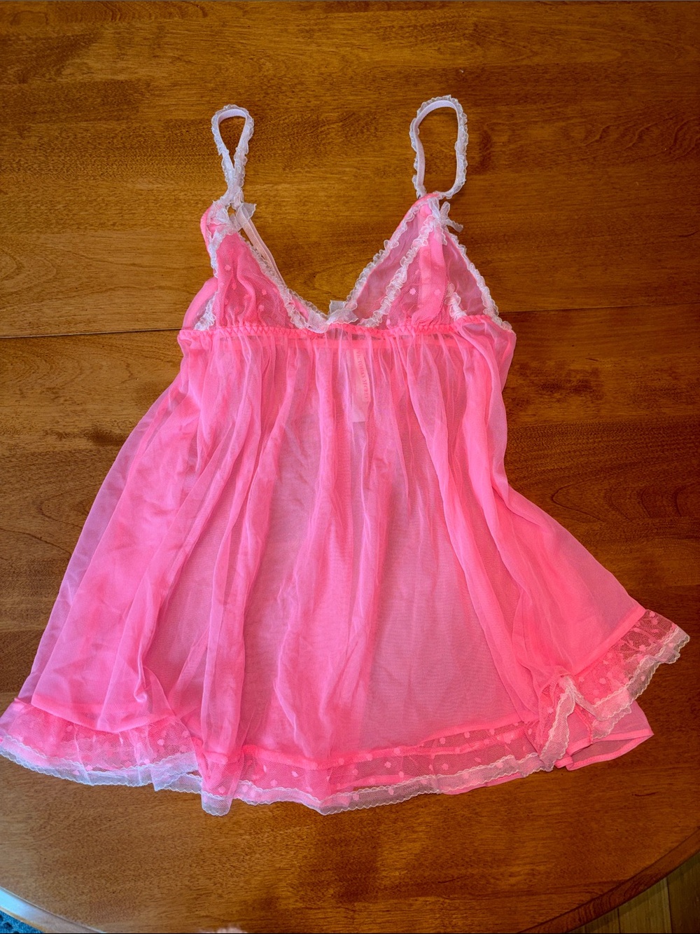 New! Victoria’s Secret Bubblegum Pink Babydoll Lingerie. Size Small